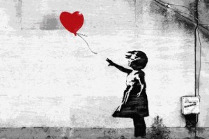 "Girl with a Balloon" By Banksy